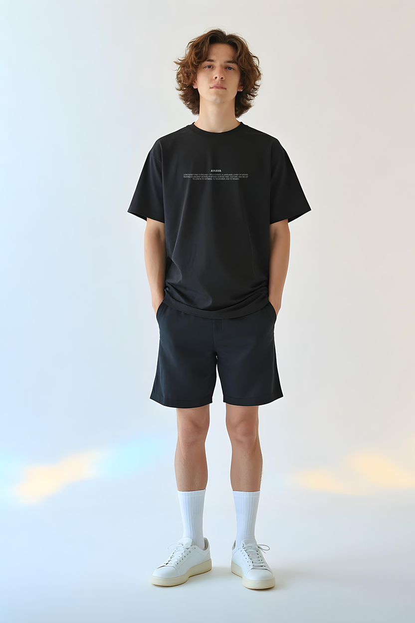 AHAVA Oversized Tee – Relaxed Unisex Fit