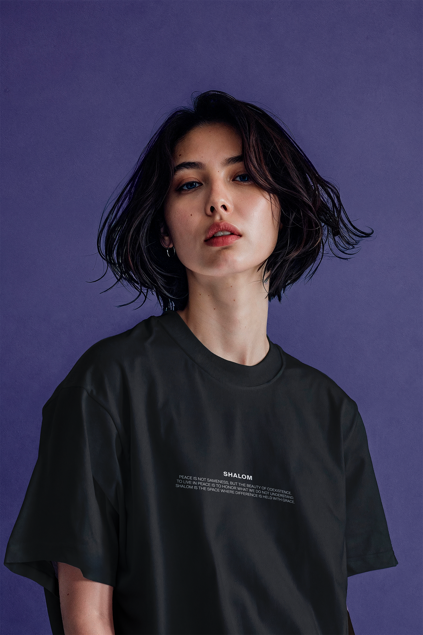 SHALOM Oversized Tee – Relaxed Unisex Fit